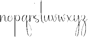 Elegant Regular otf (400) Font LOWERCASE