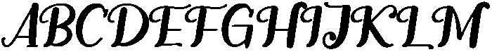 Elegant Regular otf (400) Font UPPERCASE