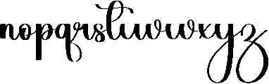 Elegant Regular otf (400) Font LOWERCASE