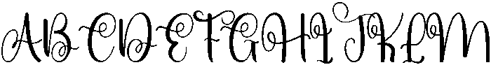 Elegant Regular otf (400) Font UPPERCASE