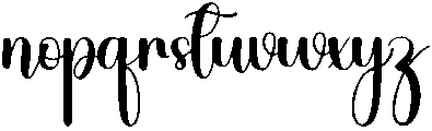 Elegant Regular otf (400) Font LOWERCASE