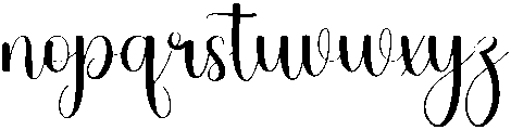 Elegant Regular otf (400) Font LOWERCASE
