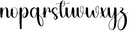 Elegant Regular otf (400) Font LOWERCASE