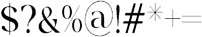 Elegant Regular otf (400) Font OTHER CHARS