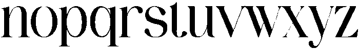 Elegant Regular otf (400) Font LOWERCASE