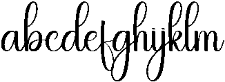 Elegant Regular otf (400) Font LOWERCASE