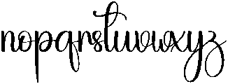Elegant Regular otf (400) Font LOWERCASE