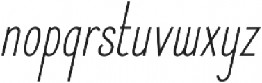 Elegant Sans Italic otf (400) Font LOWERCASE