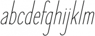 Elegant Sans Light Italic otf (300) Font LOWERCASE