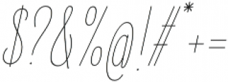 Elegant Sans Thin Italic otf (100) Font OTHER CHARS