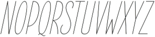 Elegant Sans Thin Italic otf (100) Font UPPERCASE