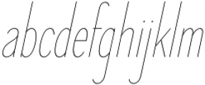 Elegant Sans Thin Italic otf (100) Font LOWERCASE