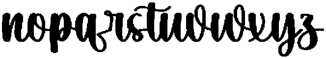 Elegant Santa Regular otf (400) Font LOWERCASE