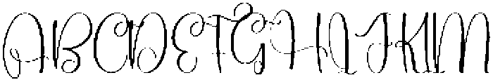 Elegant Signature Regular otf (400) Font UPPERCASE