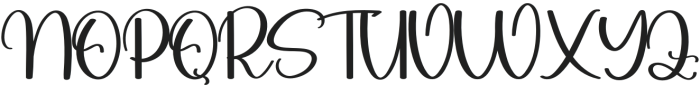 Elegant Signature Regular otf (400) Font UPPERCASE