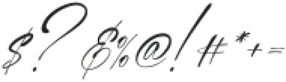 Elegant Signature Slant otf (400) Font OTHER CHARS