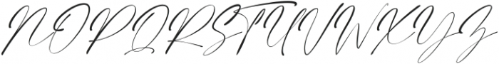 Elegant Signature Slant otf (400) Font UPPERCASE