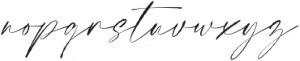 Elegant Signature Slant otf (400) Font LOWERCASE