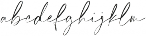 Elegant Signature otf (400) Font LOWERCASE