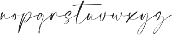 Elegant Signature otf (400) Font LOWERCASE