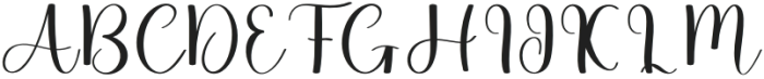 Elegant Wedding Regular otf (400) Font UPPERCASE
