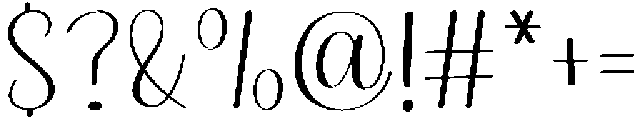 Elegant Wednesday Regular otf (400) Font OTHER CHARS