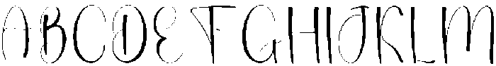 Elegant Wednesday Regular otf (400) Font UPPERCASE
