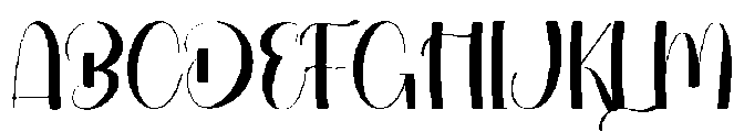 Elegant Wonderful Regular otf (400) Font UPPERCASE