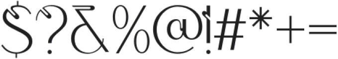 Elegante FD Regular otf (400) Font OTHER CHARS