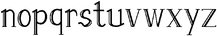 Elegante otf (400) Font LOWERCASE