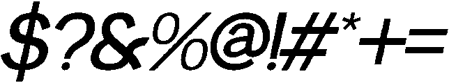Elemendy Italic otf (400) Font OTHER CHARS