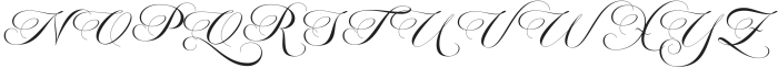 Elemental Calligraphy Regular otf (400) Font UPPERCASE