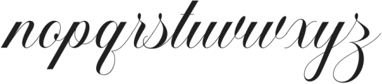 Elemental Calligraphy Regular otf (400) Font LOWERCASE
