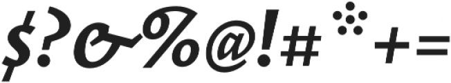 Elemental Sans Pro Bold Italic otf (700) Font OTHER CHARS