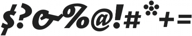 Elemental Sans Pro Extra Bold Italic otf (700) Font OTHER CHARS