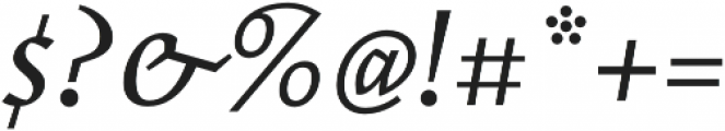 Elemental Sans Pro Italic otf (400) Font OTHER CHARS