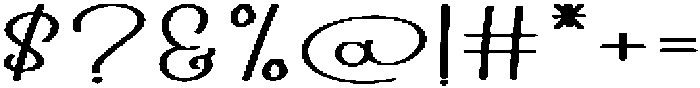 ElementalCalligraphy Regular otf (400) Font OTHER CHARS