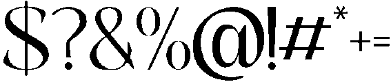Eleonore Regular otf (400) Font OTHER CHARS