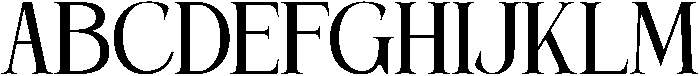 Eleonore Regular otf (400) Font UPPERCASE