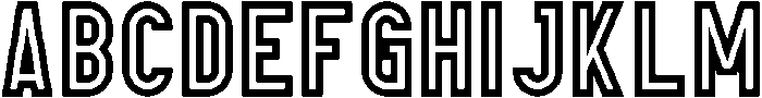 Elephant OutlineTwo otf (400) Font UPPERCASE