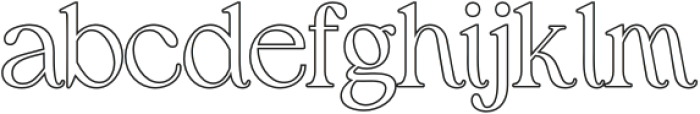 Eleyna Outline otf (400) Font LOWERCASE