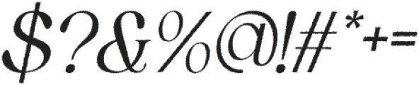 Eleyna Rough Italic otf (400) Font OTHER CHARS