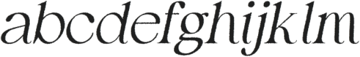 Eleyna Rough Italic otf (400) Font LOWERCASE