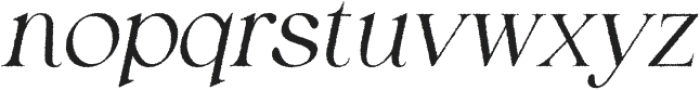 Eleyna Rough Italic otf (400) Font LOWERCASE