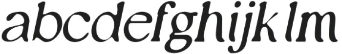 EleynaBlur-Italic otf (400) Font LOWERCASE