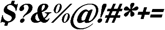 Elfreya Bold Italic otf (700) Font OTHER CHARS