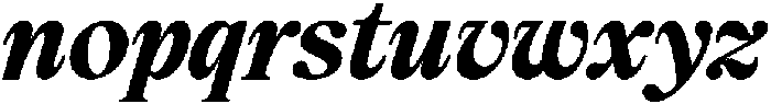 Elfreya Bold Italic otf (700) Font LOWERCASE