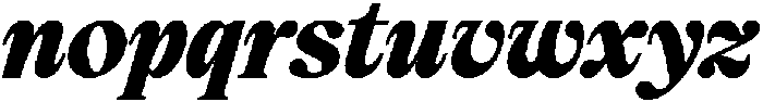 Elfreya Extra Bold Italic otf (700) Font LOWERCASE