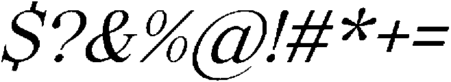 Elfreya Italic otf (400) Font OTHER CHARS