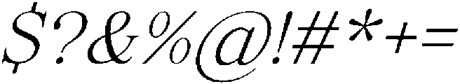 Elfreya Light Italic otf (300) Font OTHER CHARS